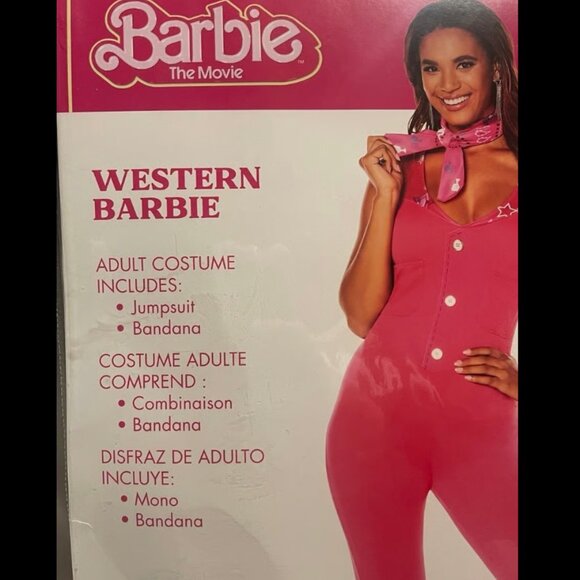 Halloween Costume Adult Barbie Western Women’s Large NEW! 12-14 - Picture 2 of 6